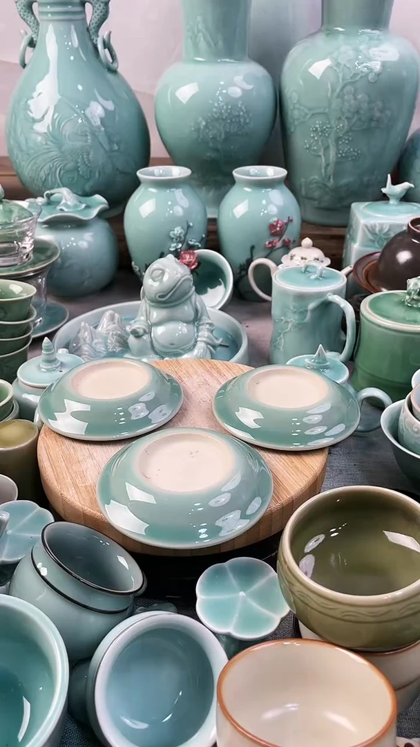 【闪购商品】3个 特价福利 微瑕 慧仙青瓷