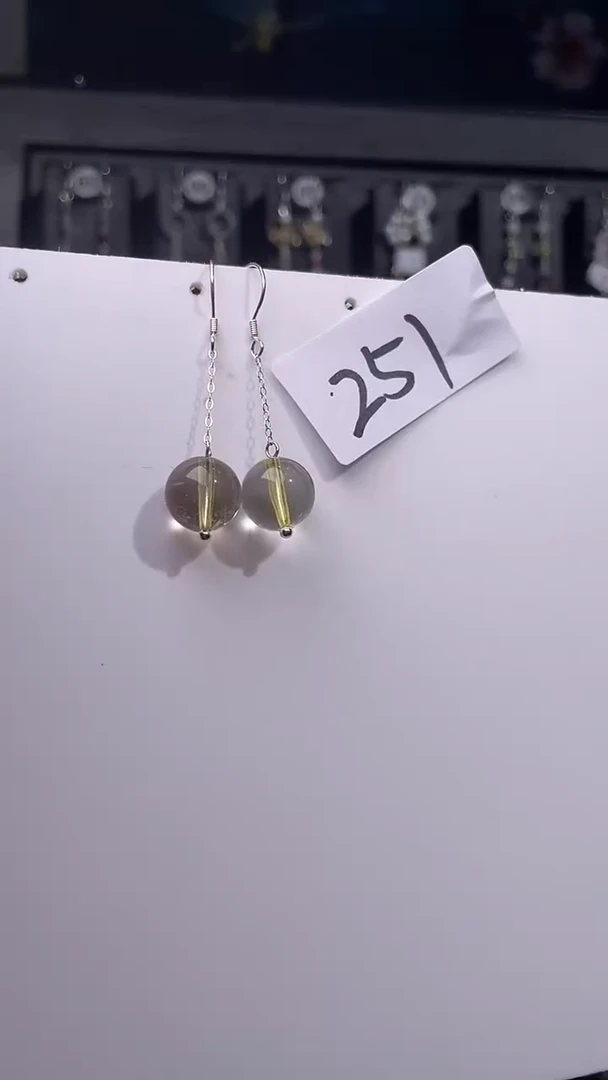 银S925镶嵌耳饰紫晶喜欢拍