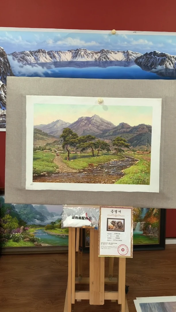 油画【51号】朝鲜原创手绘油画【功勋Ⅰ级画家丨孤品佳作】【顺丰包邮】