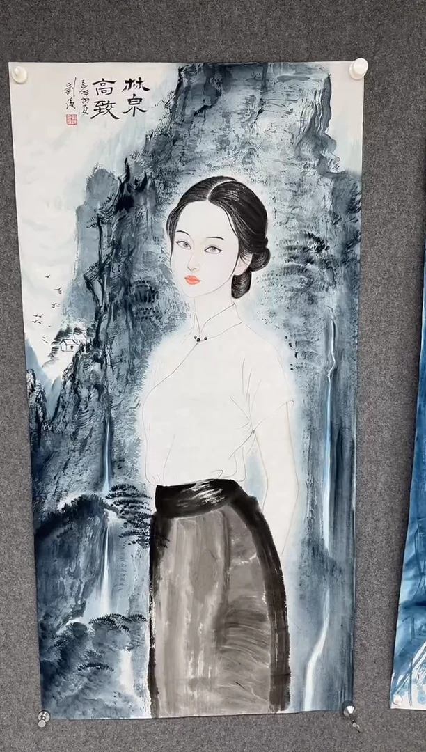 国画刘俊老师四尺