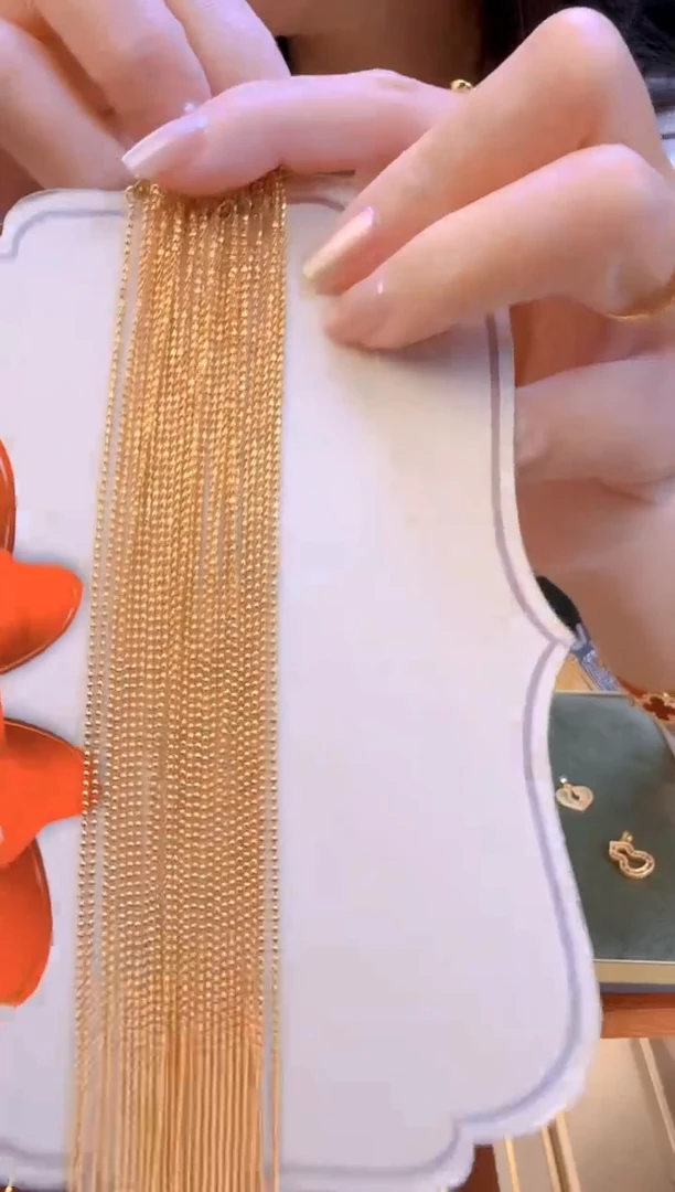 45cm固定不可调节切面珠珠链1.78g（多样性发货）