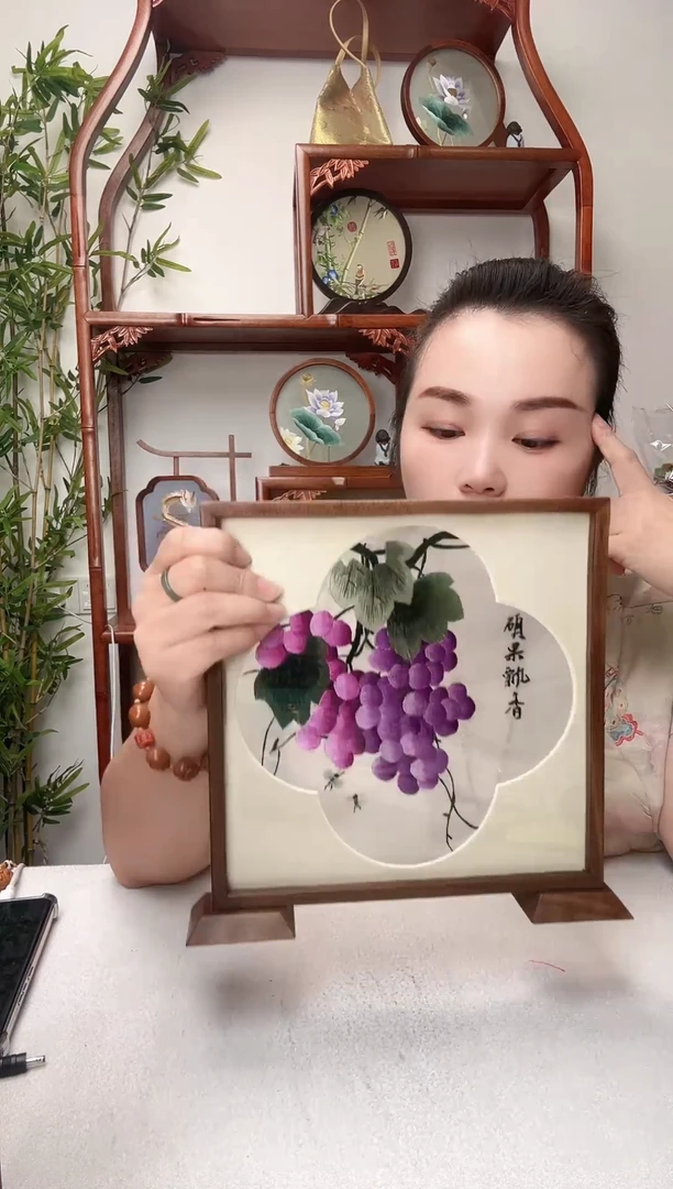 刺绣摆件摆台绣花
