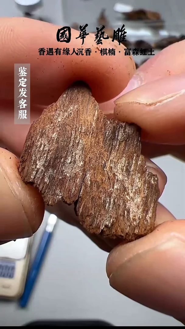 沉香手把件越南富森红土沉水1g