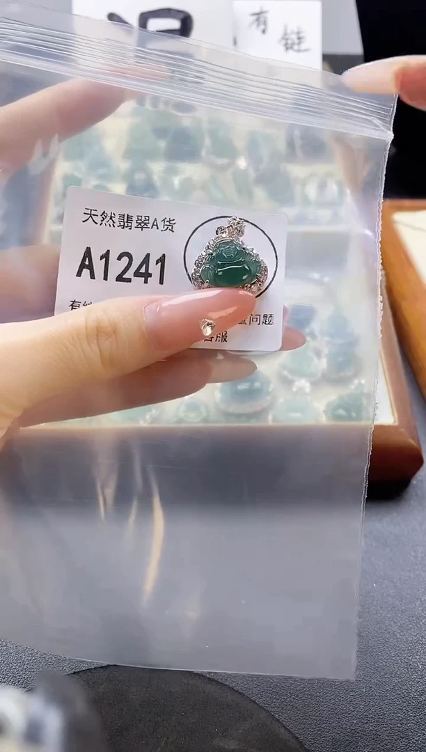 吊坠(赠链)未镶嵌翡翠天然翡翠A货