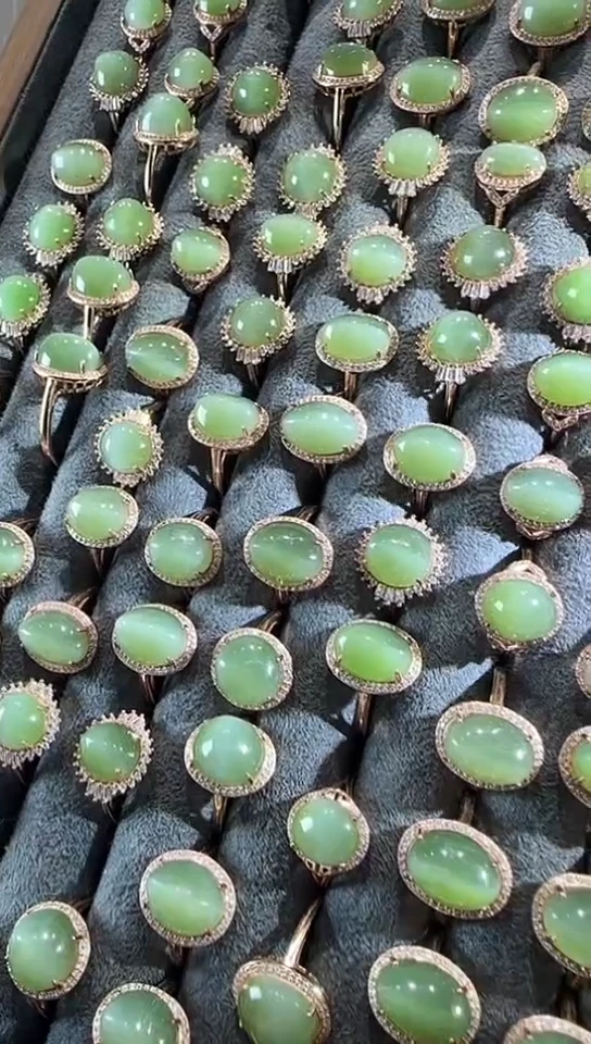 【闪购商品】和田玉戒指未镶嵌猫眼戒指（多样性发一）