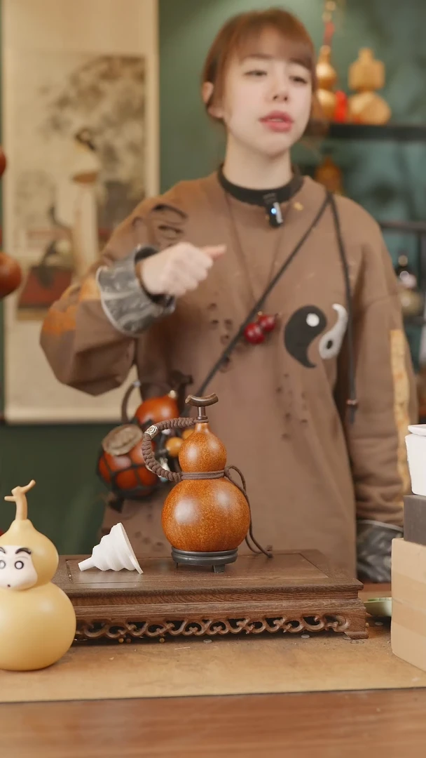 【闪购商品】1号精品天然大漆工艺防渗内胆酒葫芦~