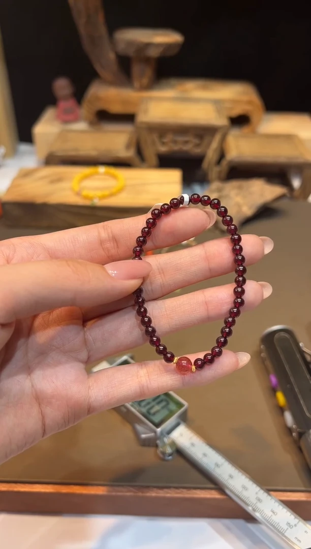 未镶嵌手链石榴石手饰@@D2031