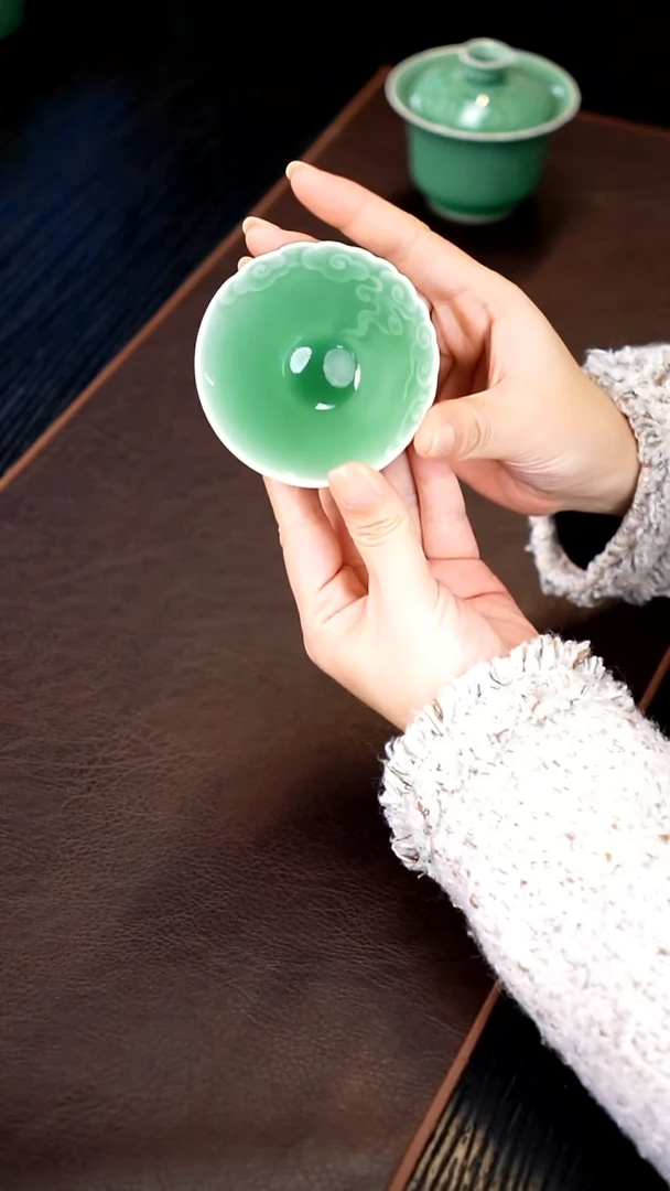 青瓷手工茶器包邮不带礼盒