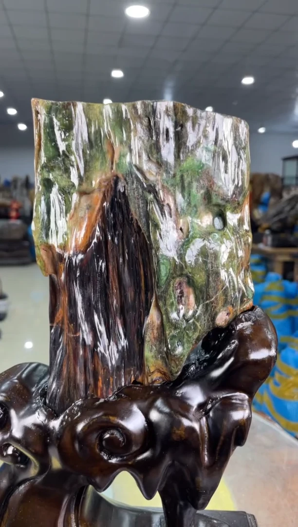 【闪购商品】硅化玉摆件未镶嵌83