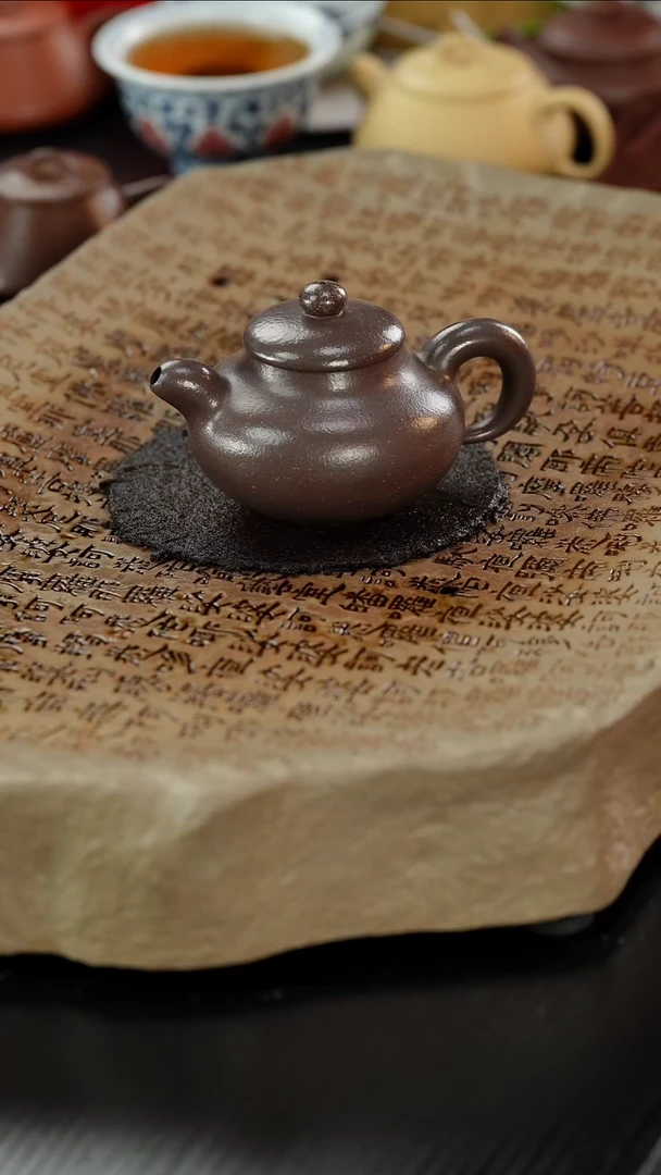 【闪购商品】紫砂茶壶q紫泥道洪柿圆