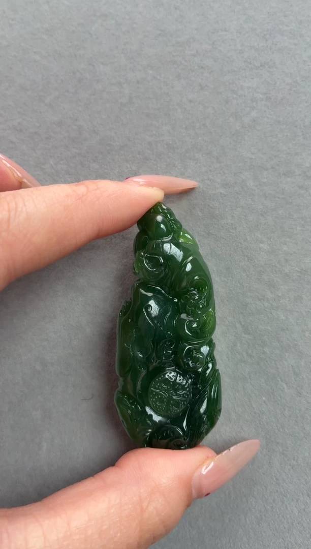 未镶嵌和田玉挂件047 招财