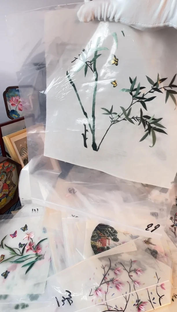 织绣纯手工苏绣双面绣苏绣66