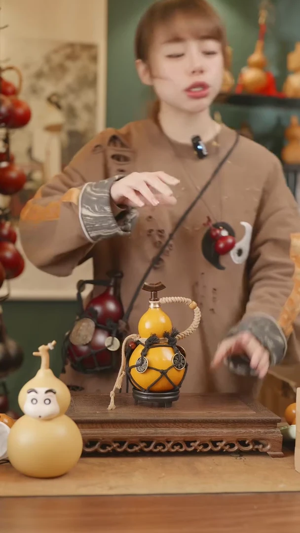 【闪购商品】105号精品天然大漆工艺防渗内胆酒葫芦~