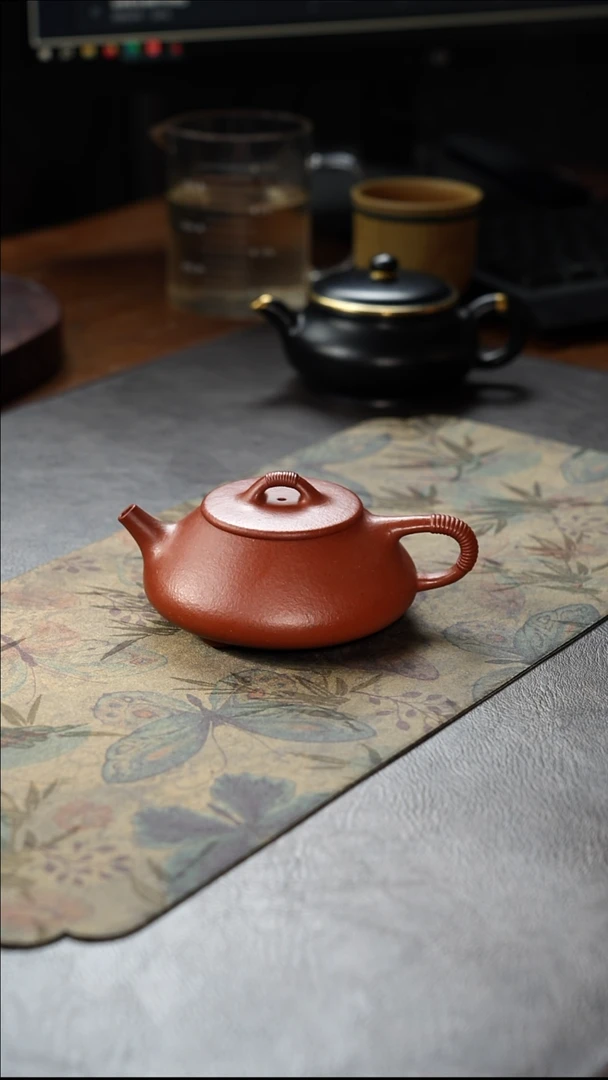 茶壶紫砂线瓢朱砂