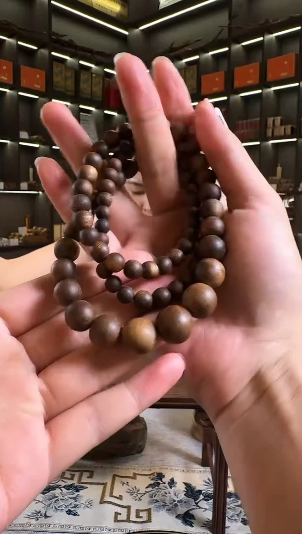 手串沉香老白露塔珠圆珠多圈多样性发货一条