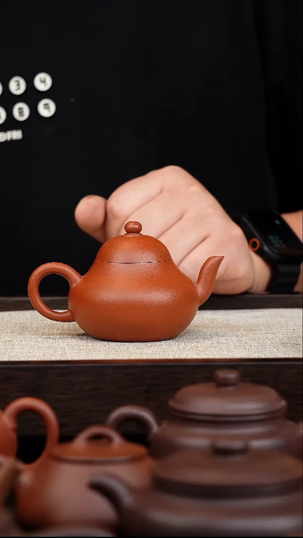 茶壶紫砂微瑕梨形口盖130cc