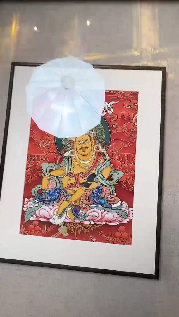 吊坠黄老师挂画---热贡纯手绘