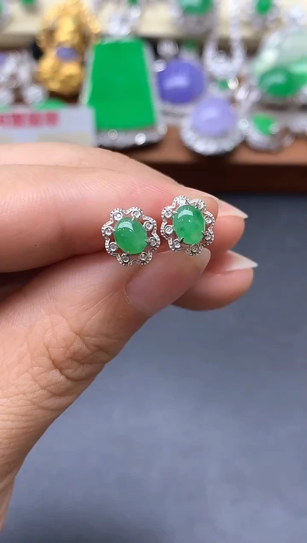 颈饰18K金镶嵌翡翠433中国好珍宝