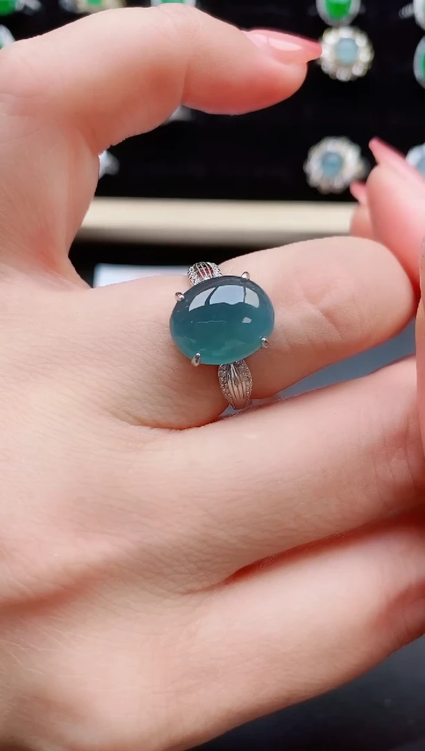 【闪购商品】翡翠戒指银S925镶嵌11111