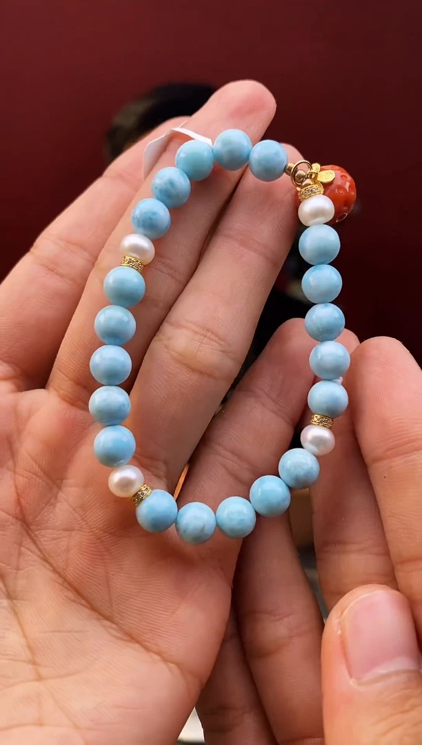 合金针钠钙石（海纹石）手链多样性拍一发一