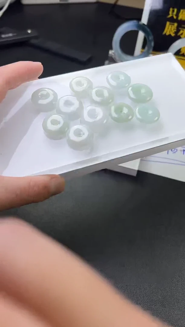 翡翠挂件未镶嵌平安扣FL02多样性发其一CP配绳