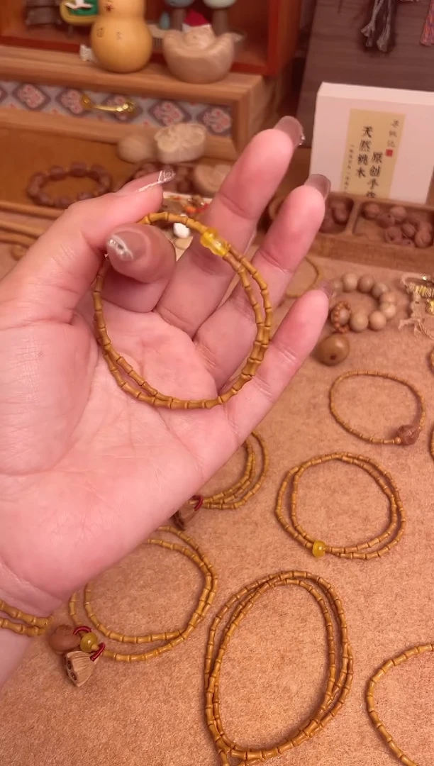 竹节手串一物一拍双圈加黄葫芦