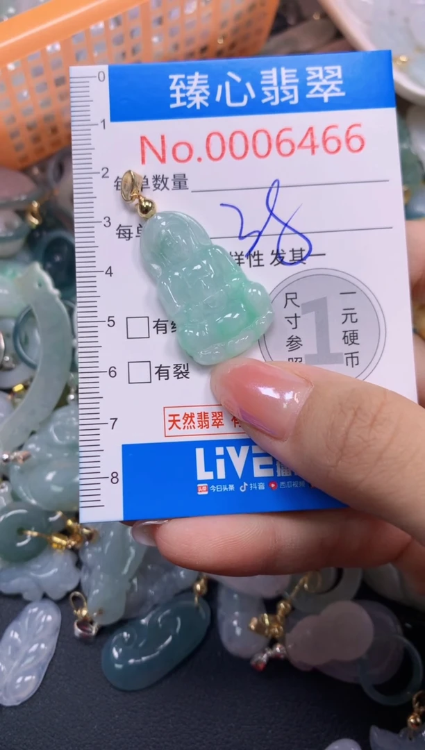 吊坠(不含链)未镶嵌翡翠6466