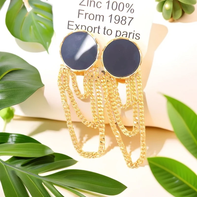 铜合金耳饰 气质轻奢百搭简约优雅精致网红设计师耳环F3030