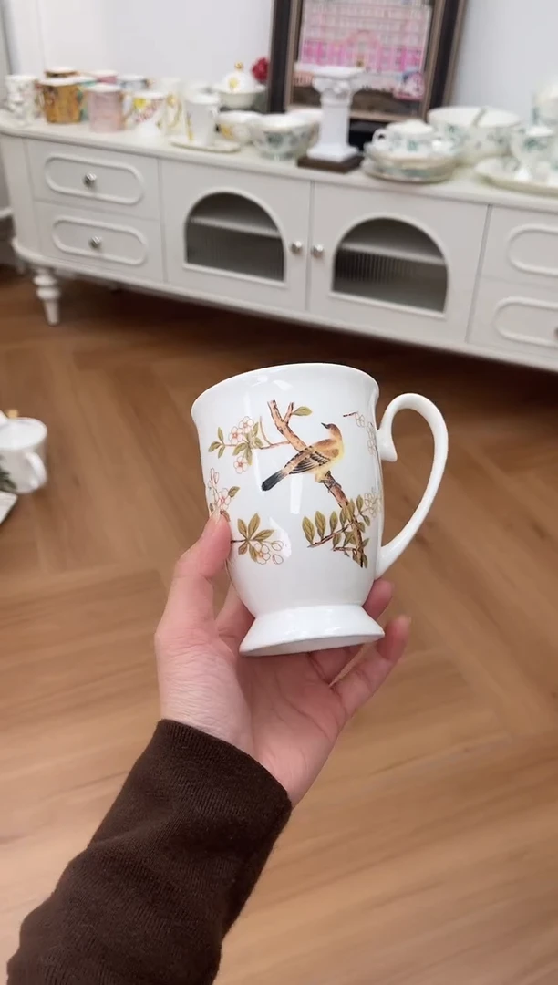 杯鸟高骨骨瓷马克杯