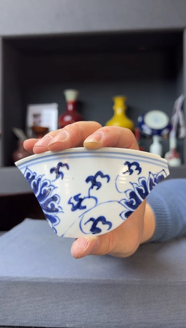 【闪购商品】瓷片青花手工陶瓷瓷片