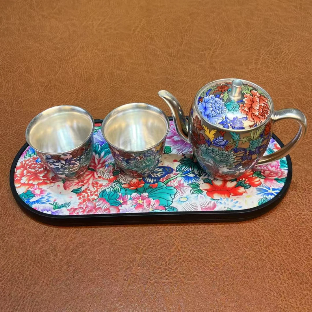 ZH2676美人尖一壶两杯带茶盘功夫茶具