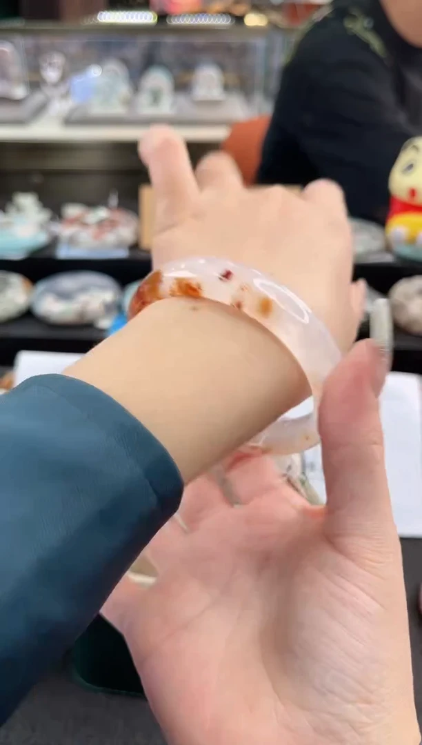 未镶嵌手镯石英质玉尘*丷圈口（赠品镯心）