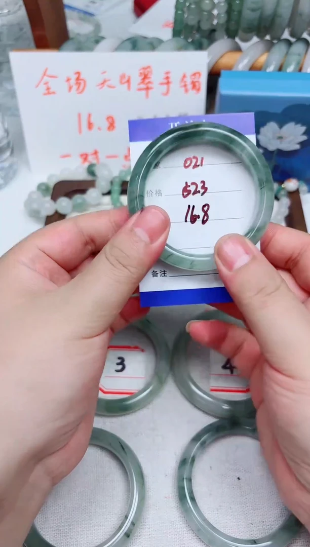 未镶嵌手镯石英质玉天山翠手镯编号021