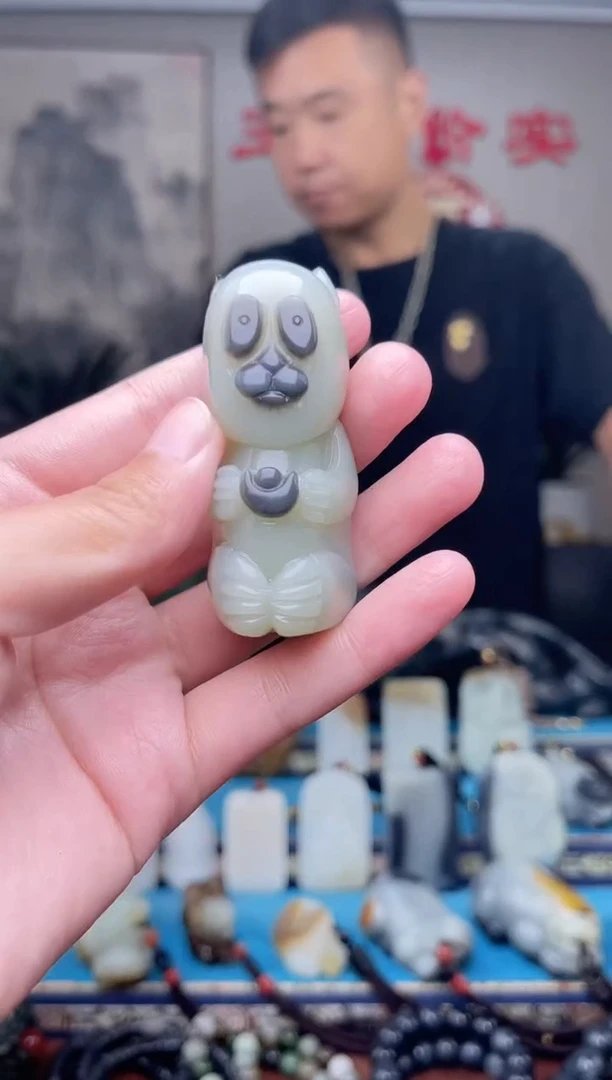 和田玉未镶嵌挂件1