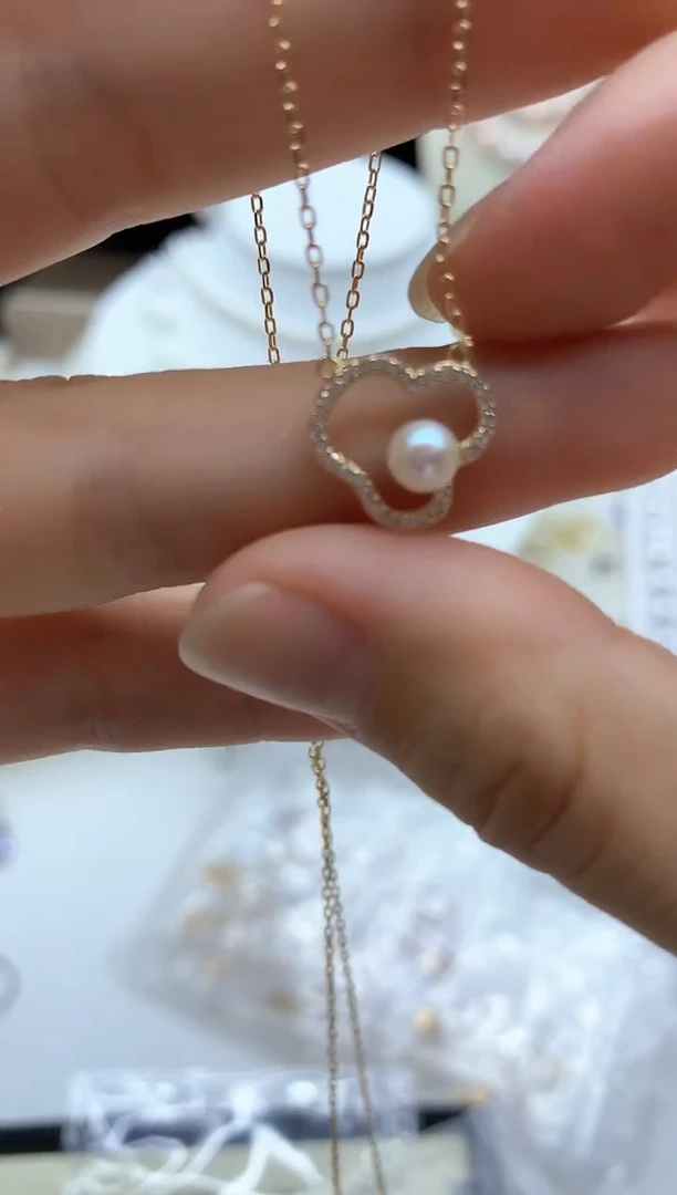 套链银S925镶嵌淡水珍珠多样性发其一