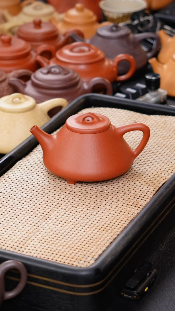茶壶紫砂子冶石瓢全手工180毫升