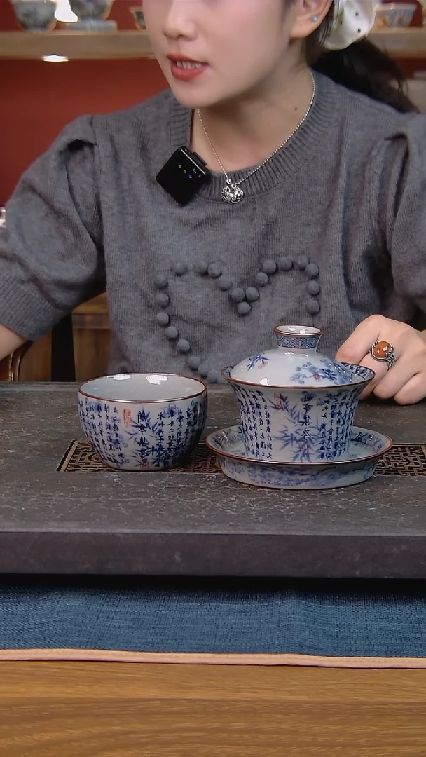 简装家用款2件套 老陶泥开片纹陶瓷茶具