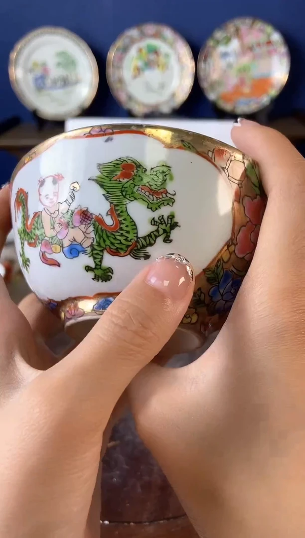 瓷片微瑕景德镇窑厂瓷摆件单件