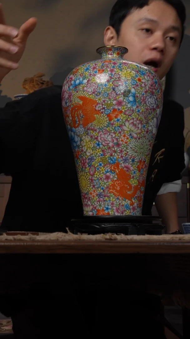 摆件WN问泥景德镇陶瓷花瓶摆件