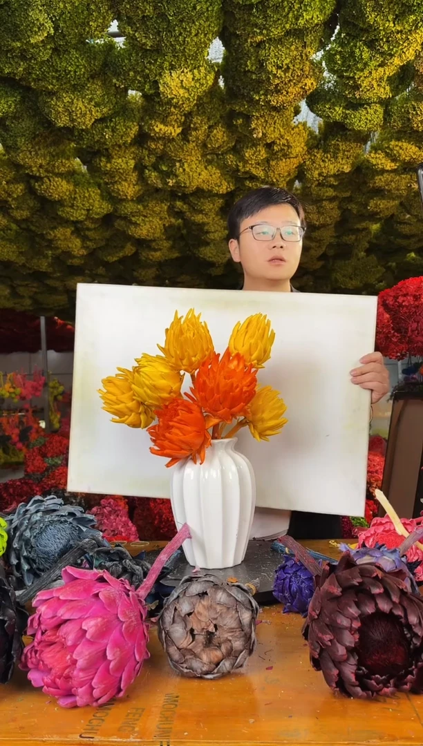 137  山前小麦 · 多色永生洋蓟7枝