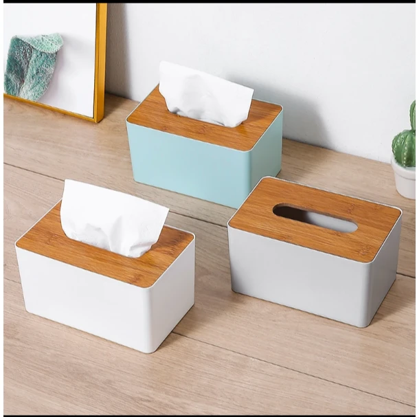 抽纸盒【颜色随机】创意木纹纸巾盒家用客厅办公室宿舍桌面纸抽盒