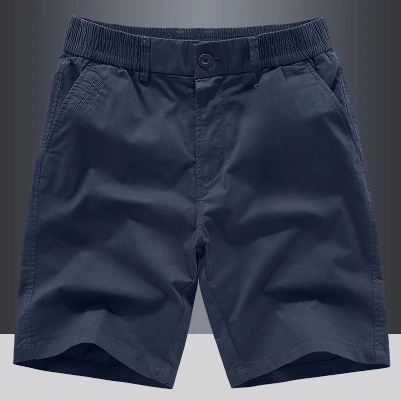 法国Cebrodz夏季新款休闲短裤男宽松弹力薄款松紧腰大码纯棉