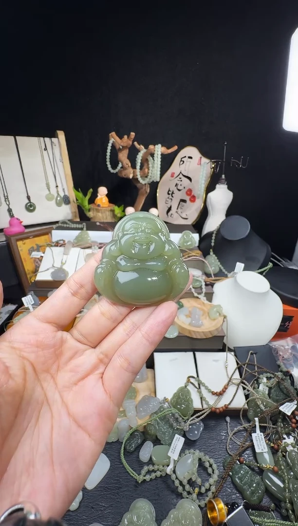 颈饰未镶嵌和田玉秀*50佛公