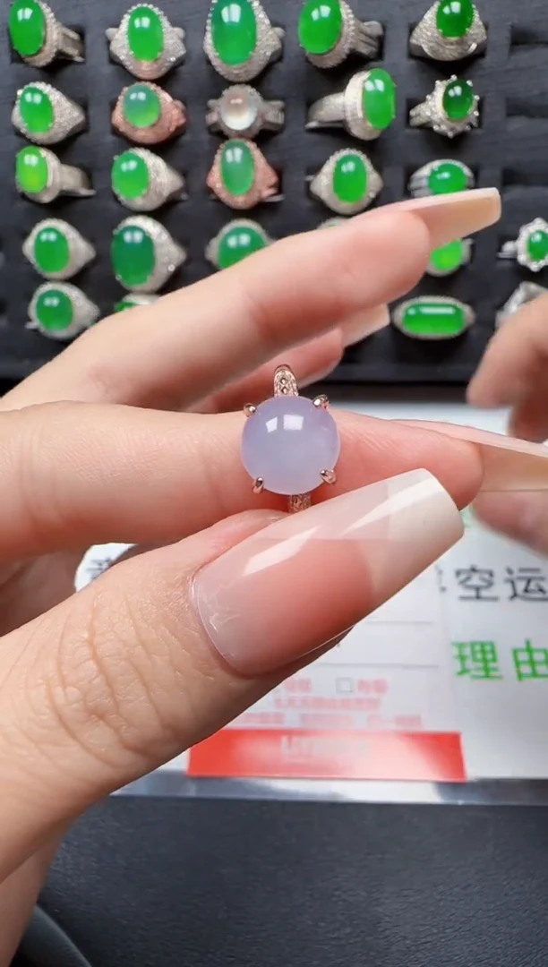 【闪购商品】翡翠戒指银S925镶嵌3287