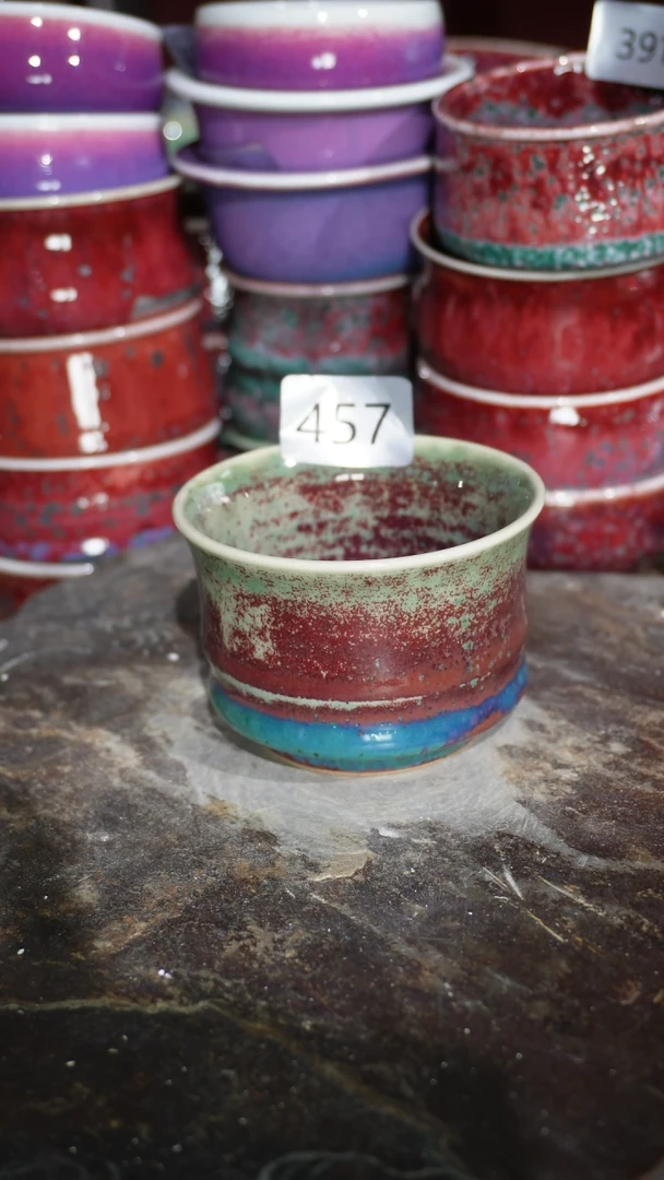 摆件陶精品窑变钧瓷茶器