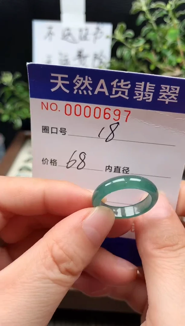 未镶嵌戒指翡翠18#