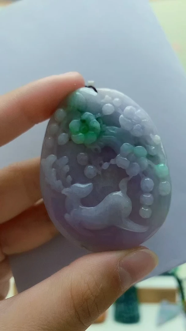 未镶嵌定制翡翠A****总毛货挂件189