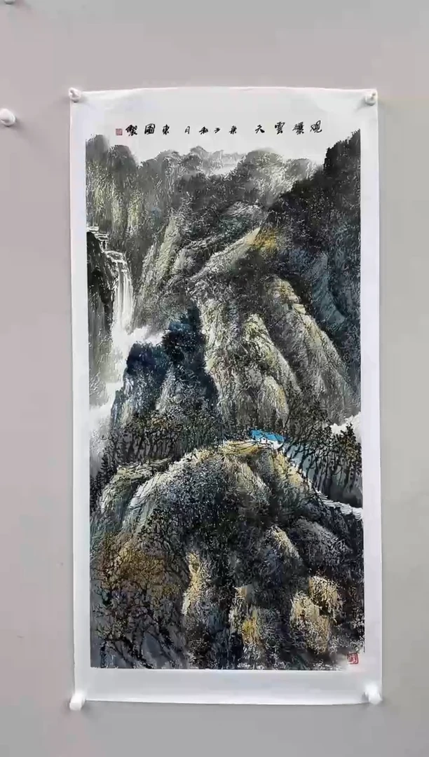 国画王东圃-国画山水8平尺