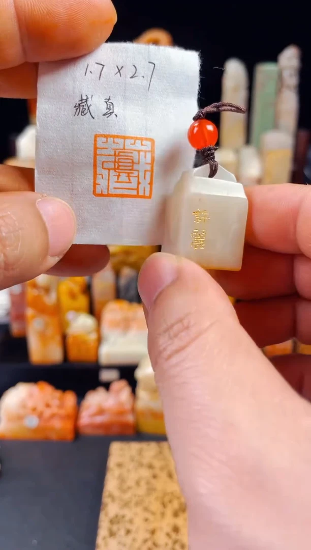 【闪购商品】老挝石印石手工篆刻《藏真》