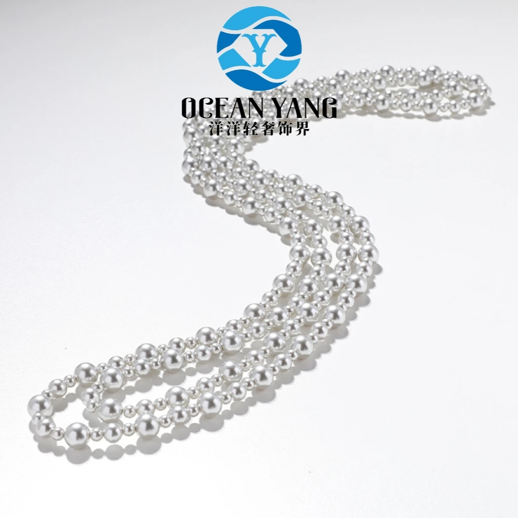 925银银制品 YyQs——时尚设计款毛衣链 4mm+6mm+8mm